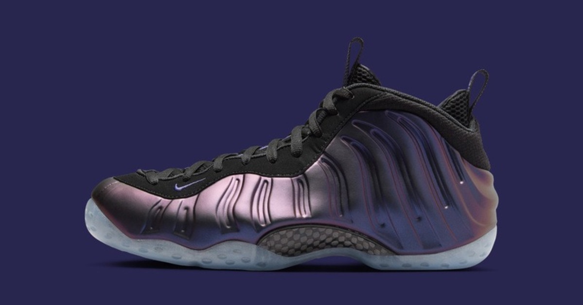 Nike air clearance foamposite eggplant